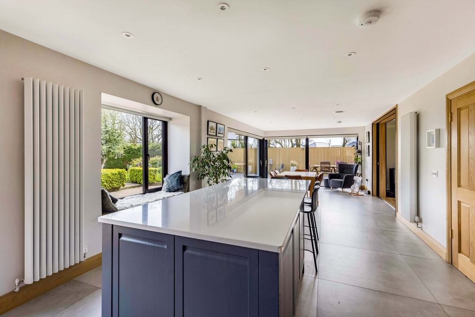 Another view of the kitchen island at Cragroe